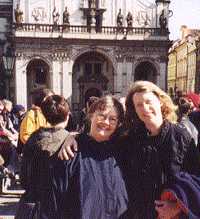 Kirsten and Peggy Miller in Prague