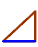 Cosine distance of the plane right-angled triangle