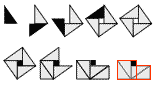 plane right-angled triangle's proof of correspondence with the 4-fold, 2-dimensional symmetry in Nature